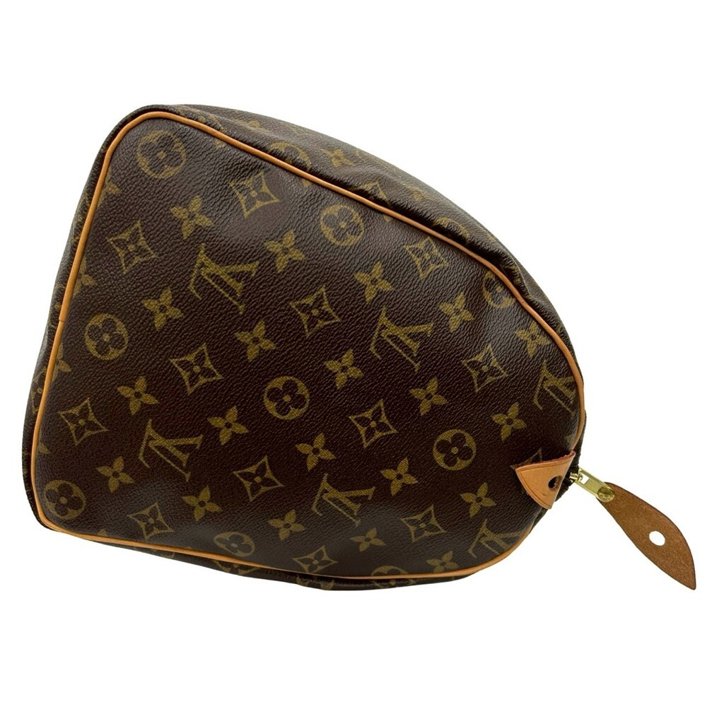 LOUIS VUITTON Authentic Brown Monogram Leather Speedy 40 Boston Bag - Picture 6 of 9